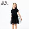 Little MO&Co. Girls' Bowknot Mesh Short Sleeve Dress