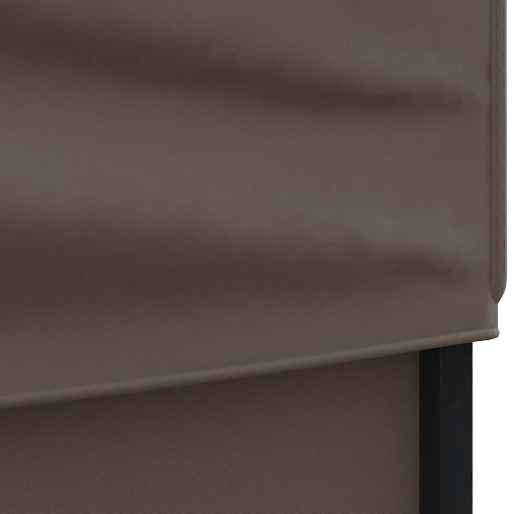 Vidaxl Foldable Party Tent With Walls, Taupe, 2X2 M