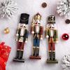 38CM Christmas Nutcracker PearlLight Creative Clothing Soldier Puppet Handcrafted Decoration Christmas New Year Decoration Gift