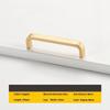 Modern Minimalist Pulls Cupboard Dressers Black Gold Silver Cabinet Door Handles Closet Drawer Knobs Kitchen Furniture Hardw