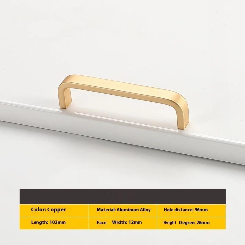 Modern Minimalist Pulls Cupboard Dressers Black Gold Silver Cabinet Door Handles Closet Drawer Knobs Kitchen Furniture Hardw
