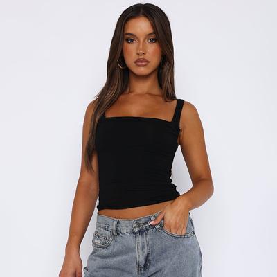 Women's Vest, Halter, Sling, Pleated Vest