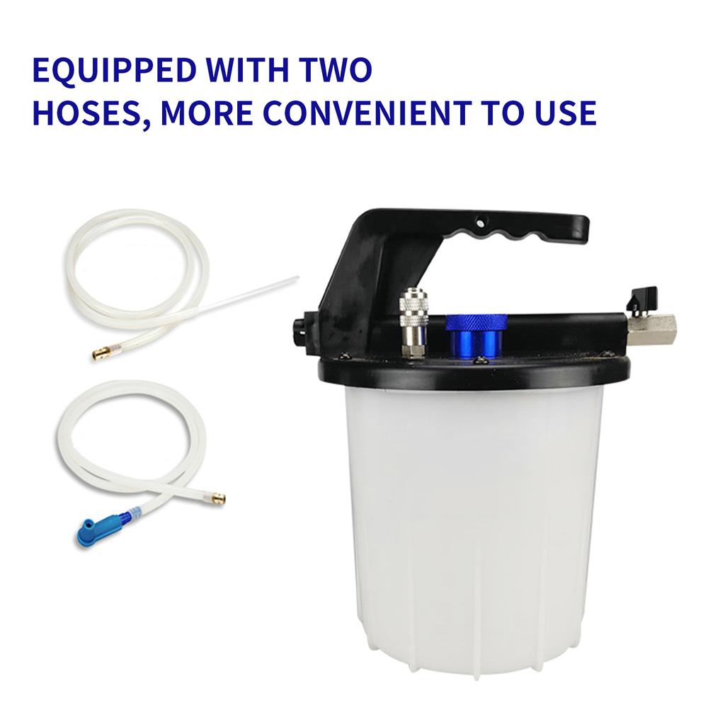 3L Vacuum Brake Bleeder Kit Pneumatic Brake Fluid Clutch Bleeding Extractor Tool with Adapters Hoses 1L Refilling Bottle Apply