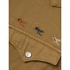 Levis Loose Fit Lapel Simple Fashion Long Sleeve Denim Jacket Men Jacket Khaki 85745-0150