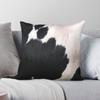 Cow Hide Black & White Square Pillowcase Polyester Linen Velvet Creative Zip Throw Pillow Case Sofa Seater Cover Wholesale 18"