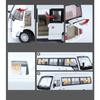 1/24 Toyota Coaster BUS Alloy Car Model Sound and Light Pull Back Children's Toy Collectibles Birthday Gift