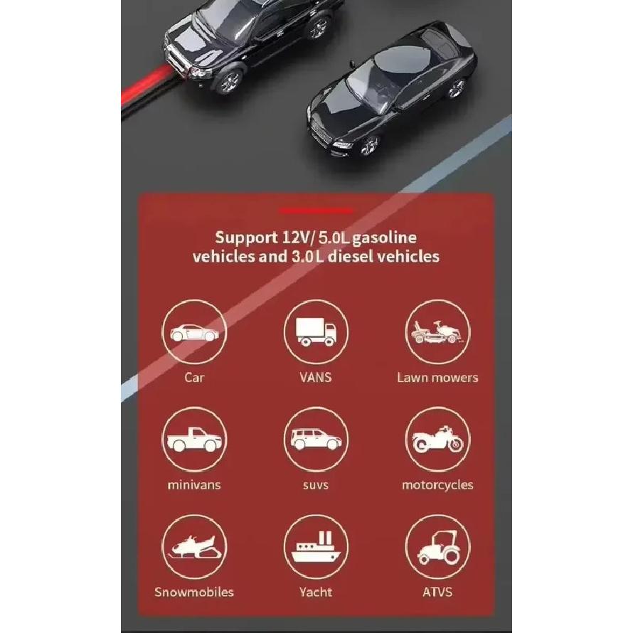 New 229800mAh Car Jump Starter Portable Power Bank Battery Starter 12V Gas and Diesel Vehicles Emergency Booster Assecories