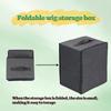 Dust-Proof Wig Display Box For Salon Hand Carry Bag For Hair Toupee Wigs M Size For Long Hair Short Hair Plussign Wig Bag