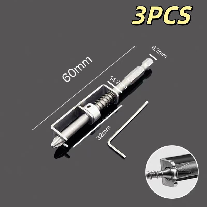 High Efficiency Spring-Loaded Screw Retaining Tool 1/3Pcs Screw Holder Bit for Electricians On-Site Work