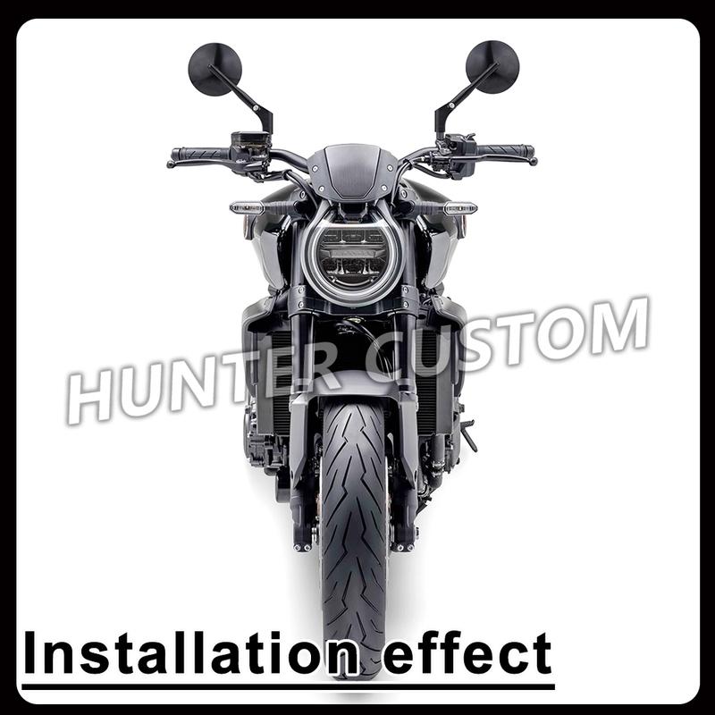 For HONDA CB650R CB500R CB750R CB300R CB1000R CB150R CB1100 CB1300 CB400 Retro Round Mirror Aluminum Alloy Motorcycle Accessorie