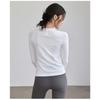 Lulu Womens Long Sleeve Yoga Top Round Neck Sports Gym Running Fitness Training Shirt