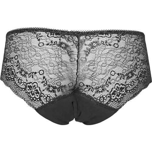 Atsugi Shefree Women's Absorbent Sanitary Shorts, Lace Type, Absorbs Approximately 15ml, Black, Size L (87906APS)