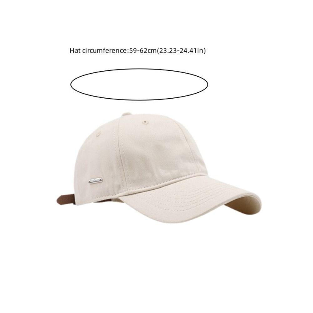Adjustable Baseball Caps Solid Color Sports Cap Simple Sun Hat  Women