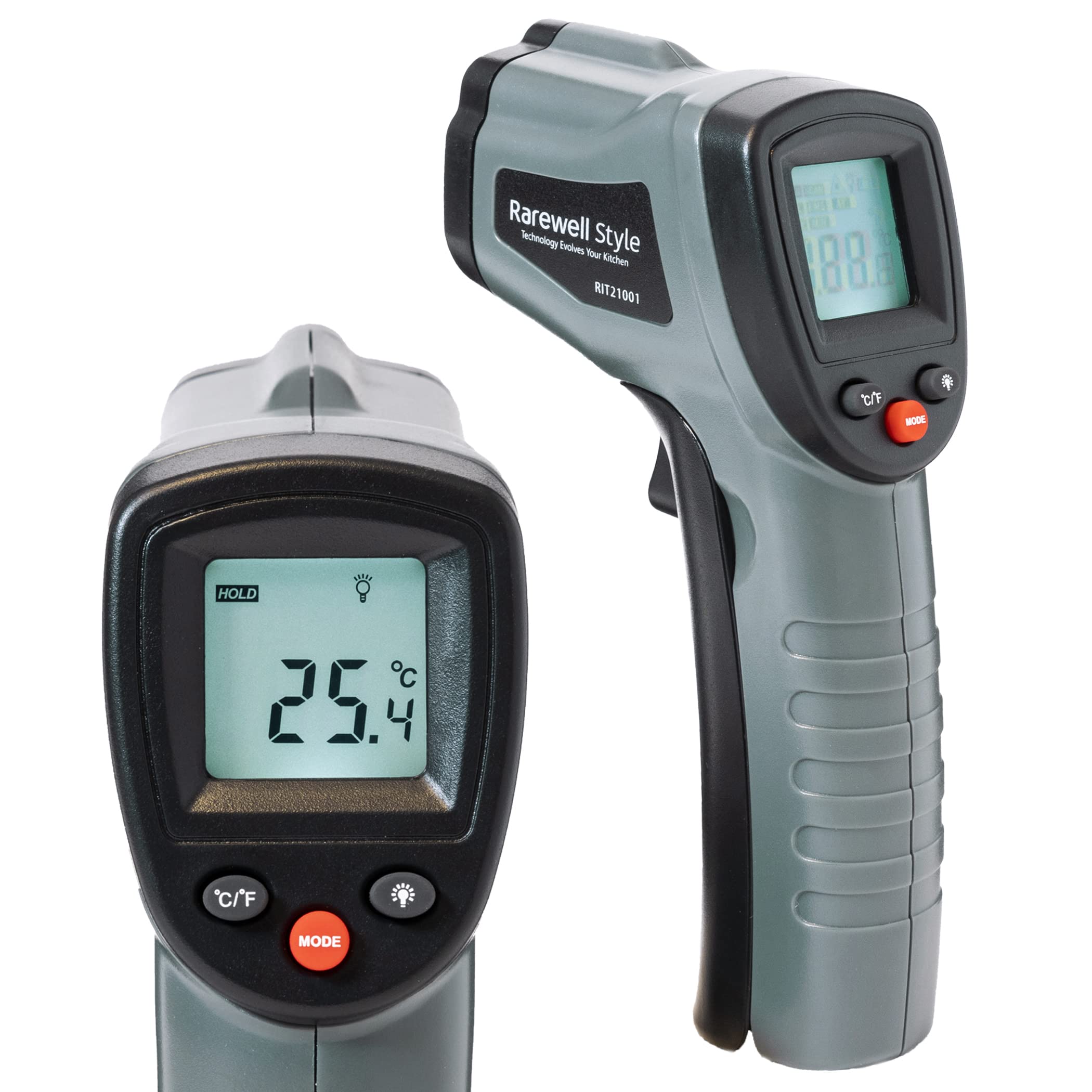 

Инфракрасный термометр для приготовления пищи Rarewell RIT21001 Бесконтактный -50℃ ~ +380℃