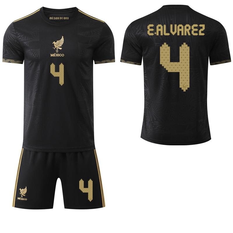 

Новые футбольные майки Copa América 2025-26 Черно-Золотые Памятное Издание Национальной Команды Мексики 18