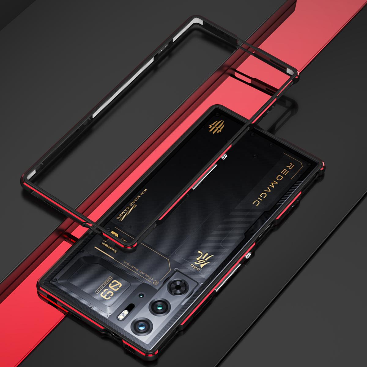 

For ZTE nubia Red Magic 10 Pro+ 5G/10 Pro 5G/9 Pro 5G/9 Pro+ 5G Bumper Case Phone Cover Frame Black/Red