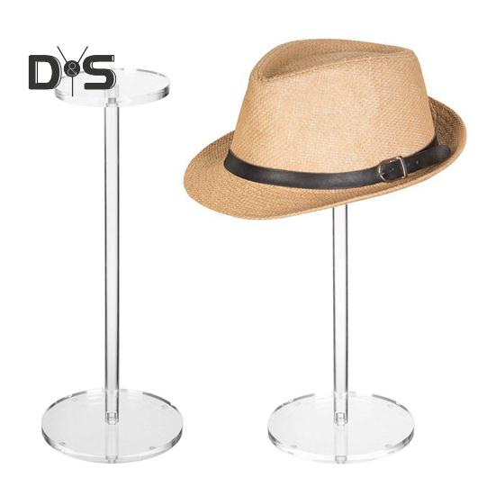 Acrylic Hat Display Stand High Stability Transparent Design Simple Installation Wigs Caps Display Holder Storage Organizer