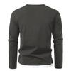 Mens Long Sleeve Tee Shirts Fake Two Pieces V Neck Shirt Fall Casual Trendy Patchwork Stretchy T Shirt Basic Tops