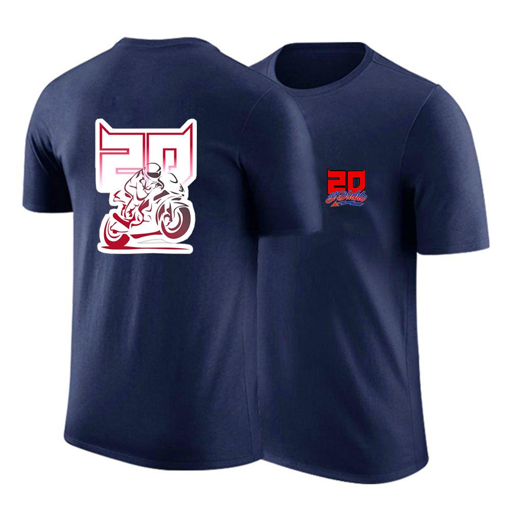 2026 Fabio Quartararo Motorradfahrer Druck Sommer Unisex Neu Regulär Kurzärmlig Premium Pendler Baumwolle T-Shirt