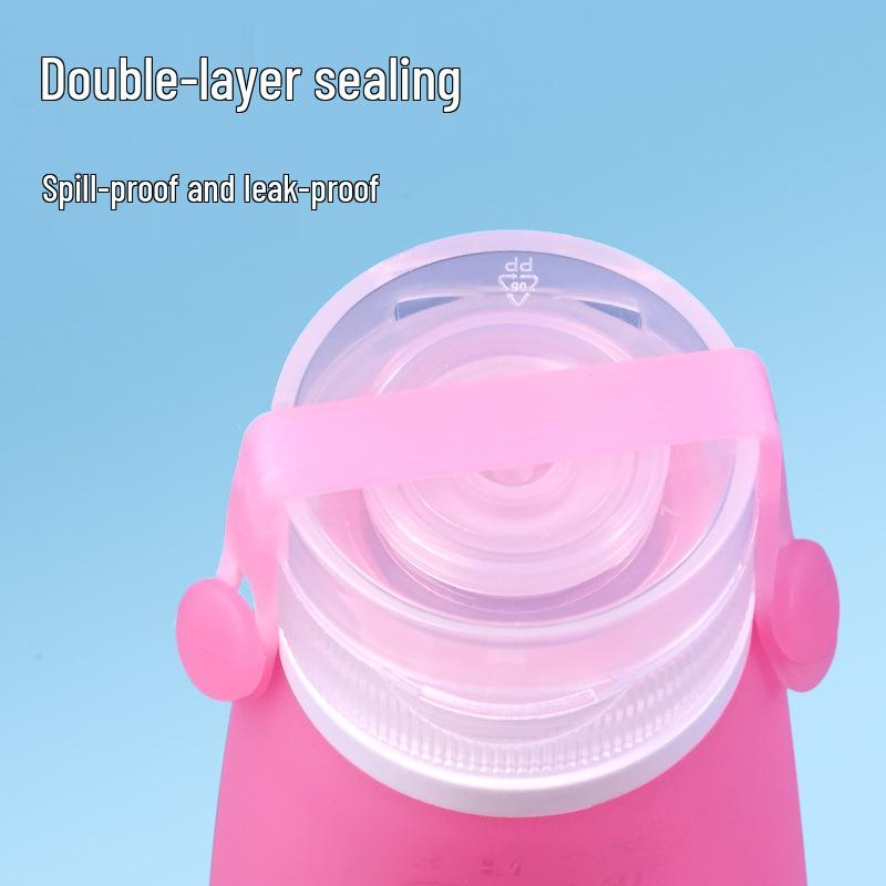 Bottiglie Ricaricabili in Silicone da Viaggio - A Prova di Perdite per Bagnoschiuma, Shampoo e Lozione
