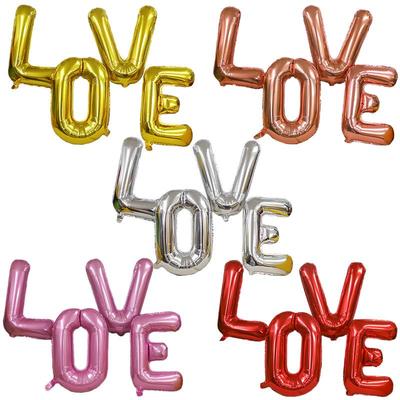 30-Inch LOVE Aluminum Foil Balloon for Wedding Decorations