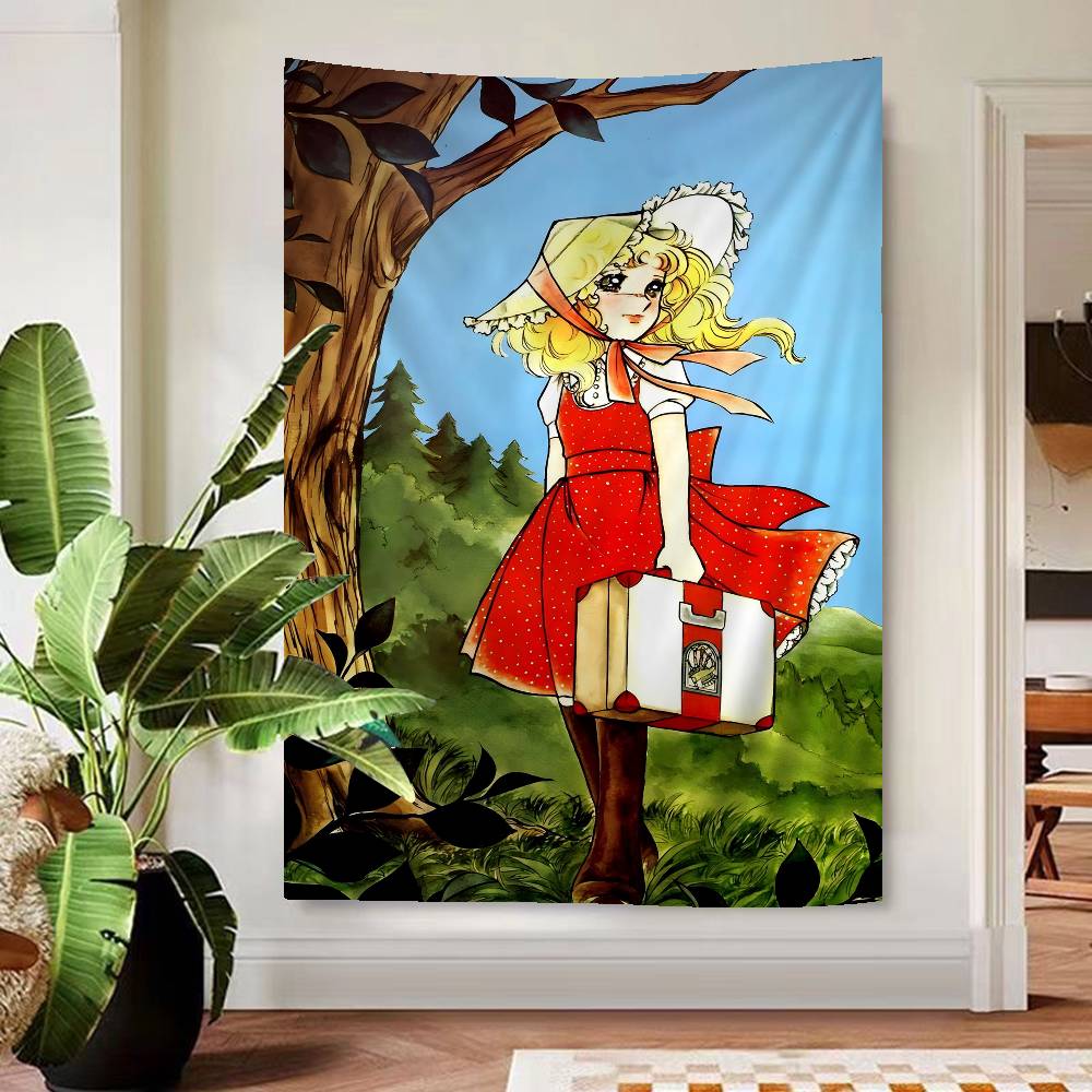Candy Candy Anime Cartoon Tapestry Art Science Fiction Room Home Decor Wall Hanging Home Decor