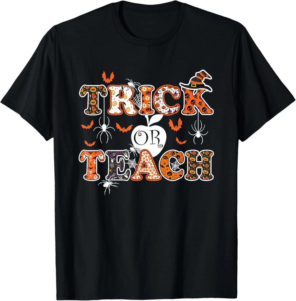 Trick Or Teach Funny Teacher Halloween Costume 2020 Gifts T- Shirt
