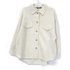 Munich  Ivory Non-Mule Plain Jersey Knit Shirt Tops OS IvoryUsed