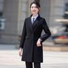 Women's Mid-Length Padded Wool Blend Coat