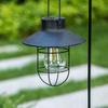 With Handle Iron Hanging Lamp Hanging Style Landscape Light Vintage Tungsten Filament Lamp  Outdoor