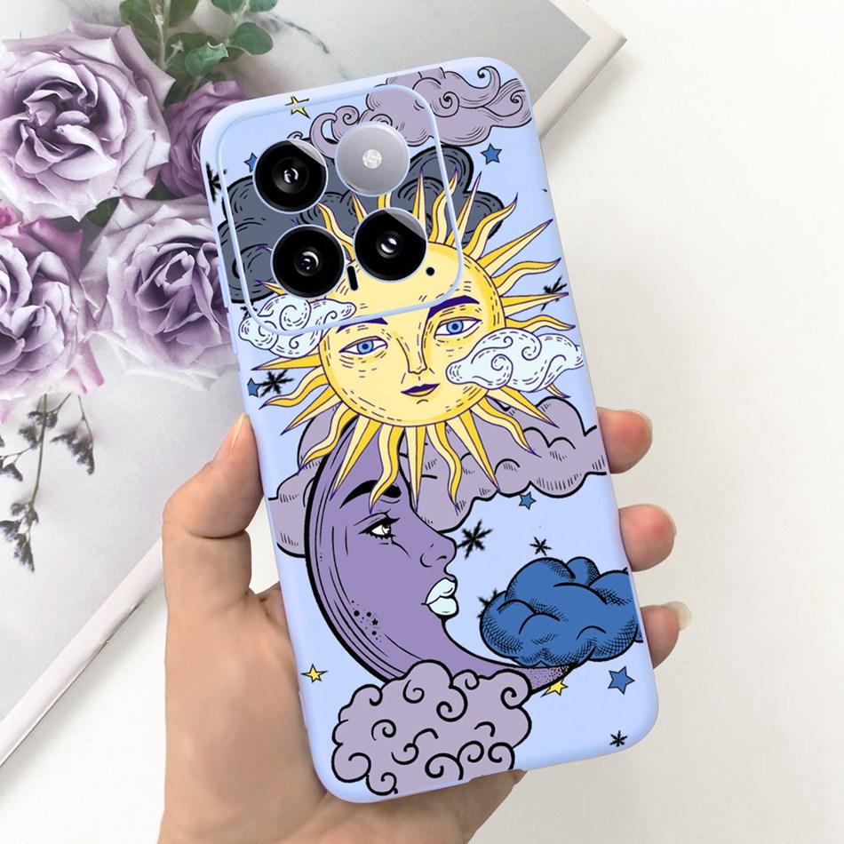 For Xiaomi 14 Phone Case Xiaomi Mi 14 5G Mi14 2024 Cute Cat Cartoon Jelly Silicon Soft Protective Back Cover