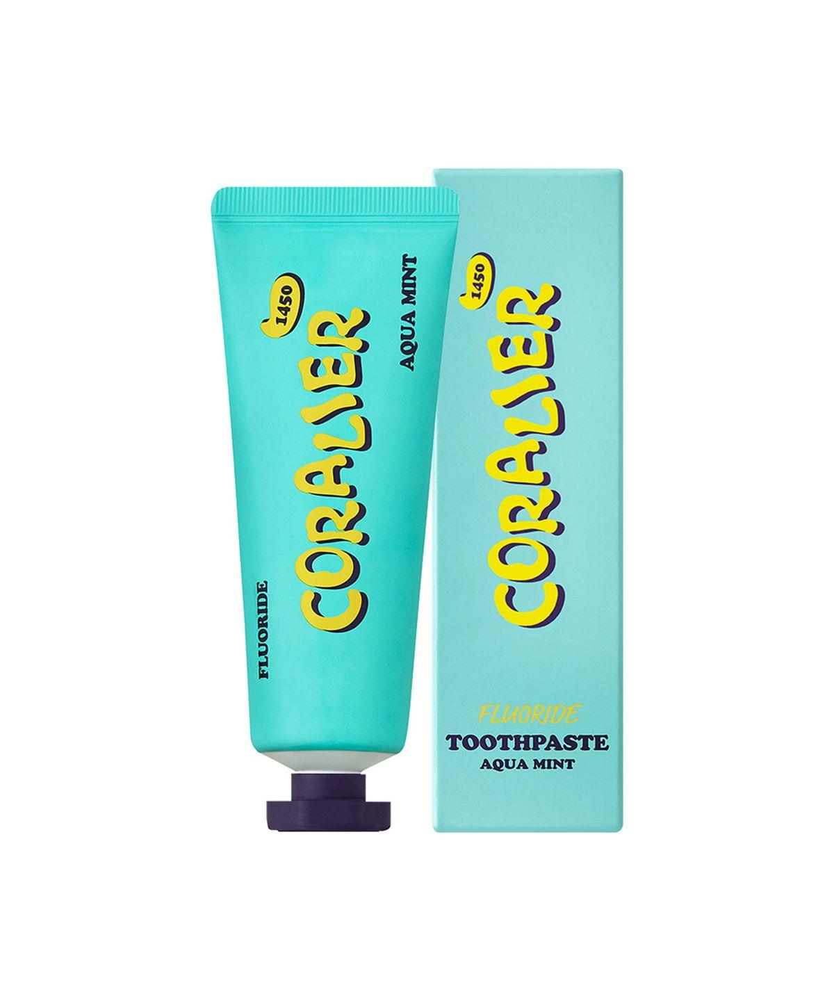 Coralie Aqua Mint 1450ppm High Fluoride Cavity Care Fluoride Toothpaste 90g, 1 Pack