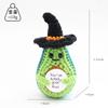 Handmade Knitted Halloween Pumpkin Doll With Card Home Decoration Crochet Positive Energy Pumpkin Dolls Room Christmas Gifts