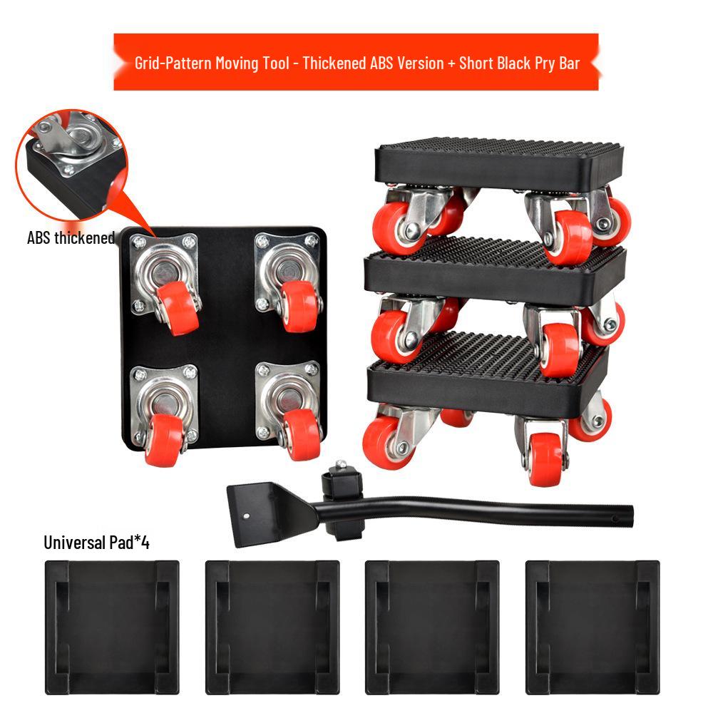 Heavy Object Lifter: Universal Furniture Moving Tool with Caster Pulleys for Easy Transport