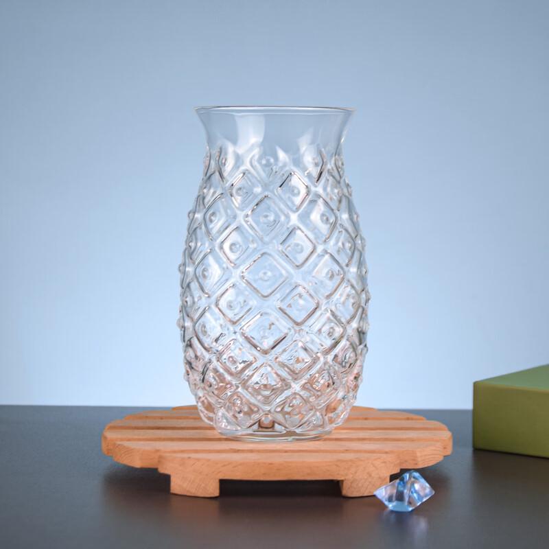 Pineapple Embossed Cocktail Glass