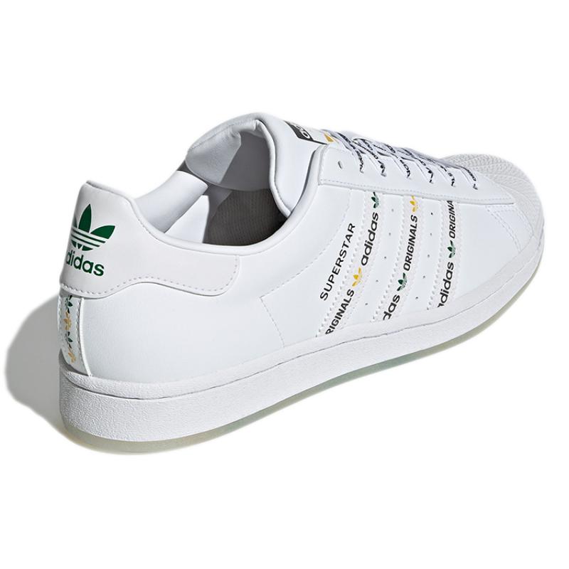 Adidas Originals Superstar Shoes 'White Black Yellow' Sneakers GX2990