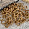 50Pcs Women S Seamless Thumb Ring Hair Ties Bagged Ponytail Holders With Compact Elastic Bands For Diy Simple Fashion Hair Cord