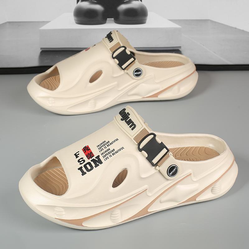 Fashion Men Outdoor Sandals Slippers Beach Comfortable Thick Sole Clogs Men Casual Shoes Garden Shoes Men Women Beach Sandals