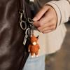 3D Printed Funny Cow Figurine Keychain Novelty Doll Pendant for Bag Backpack Car Party Gift