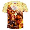 Anime One Piece Luffy Boy T-shirt CosPlay Short Sleeve Mens Cartoon Men's Top Loose Breathable Men's Casual Clothing