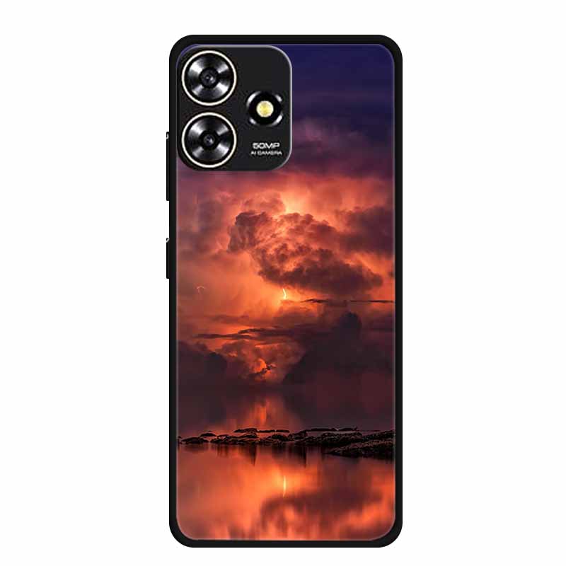 Für ZTE Blade V50 DESIGN 4G Hülle Original Weiches Silikon TPU Handyhüllen Rückseite für ZTE V50 Design 4G Mode Planet Coque