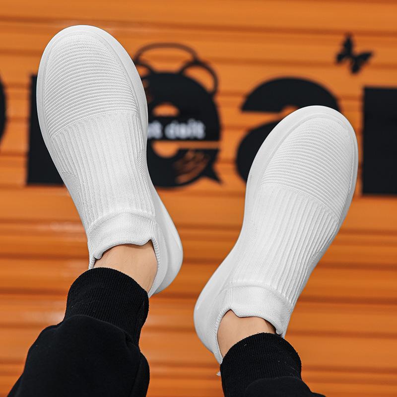 Summer New Mesh Breathable Thick-soled Sports Lightweight Soft-soled Black Socks Shoes