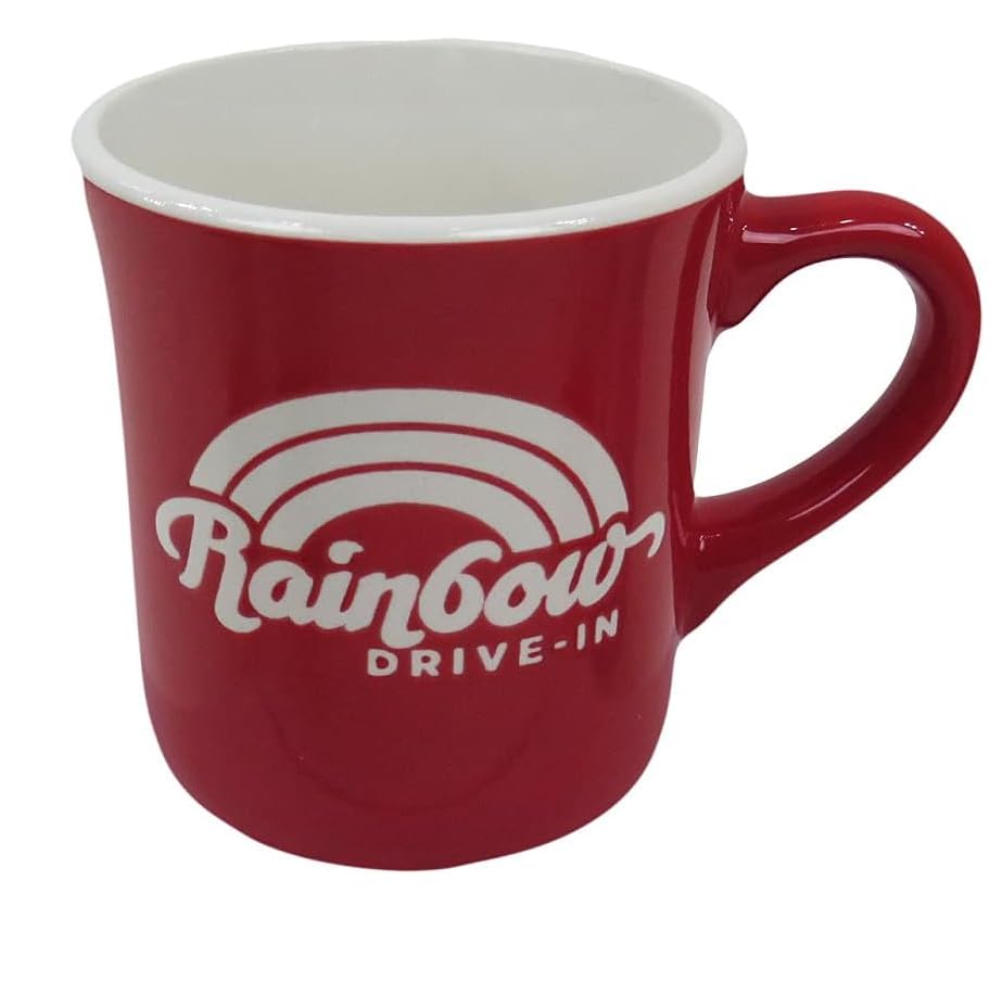 

Кружка с логотипом «Радуга» Радужная кофейная чашка Сделано в Японии ДРАЙВ-ИН Драйв-ин (красный)
