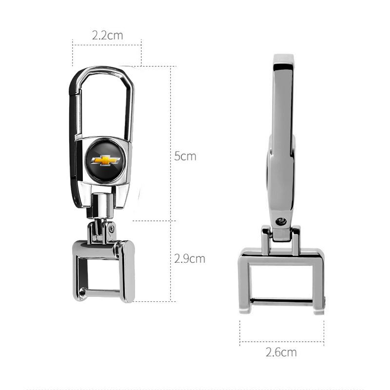 Car Key Cover Accessories Metal Keychain Zinc Alloy Keyring For Chevrolet Cruze Spark Captiva Suburban Camaro Malibu Silverado