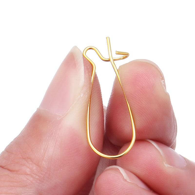50pcs/Lot French Lever Earring Hooks Gold Color Ear Wires Earrings Settings Base For Jewelry Making DIY Accessories Supplies