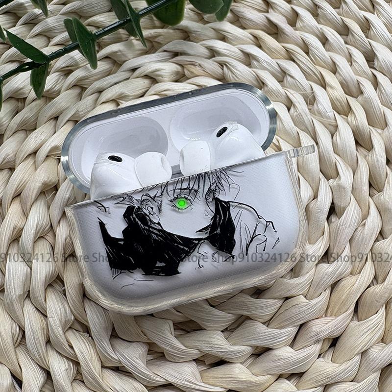 NEW Anime Jujutsu Kaisen GojoSatoru Earphone Case For AirPods 4 3 1 2 Gen Earphone Protecitve Case For AirPods Pro3, ,Pro Cover