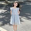 Girls' Trendy Flutter Sleeve Lace Princess Dress 2026 - Sweet Summer Fashion for Middle & Big Girls