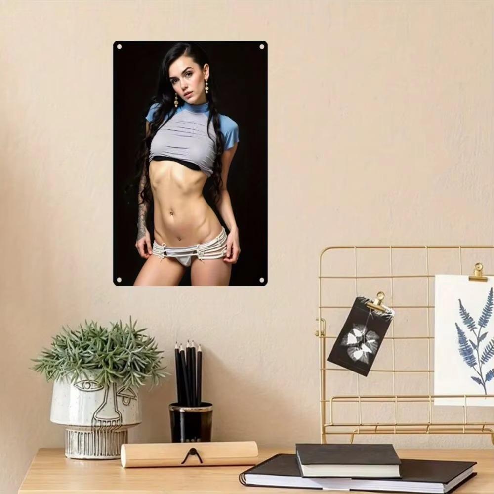 Tin Sign Wall Art 8x12 Inch Vintage Metal Decor for Home Bar Office Living Room