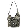 Women's Bag 2025 New Korean Version Fashion Rivet Shoulder Bag Large Capacity Casual Versatile Hand Carrying Bucket Bag Tide