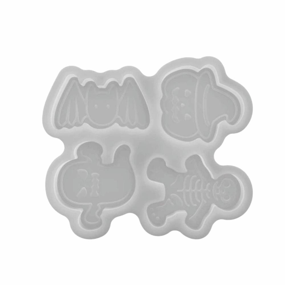 Ghost/Skull/Bat/Pumpkin Shaped Halloween Candle Mold Halloween Silicone Mold Making Supplies